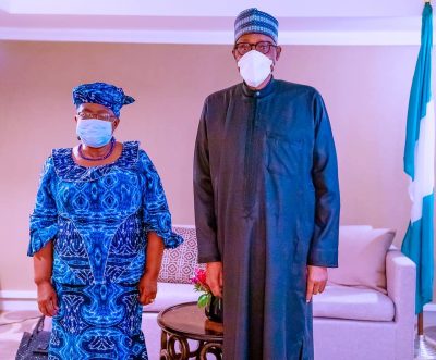 PHOTO NEWS: President Buhari Meets Okonjo-Iweala In New York  